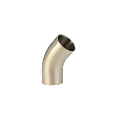 Wayland 4in BUTT-WELD LONG 45 ELBOW - POLISHED -304 W4L2KS-4-7